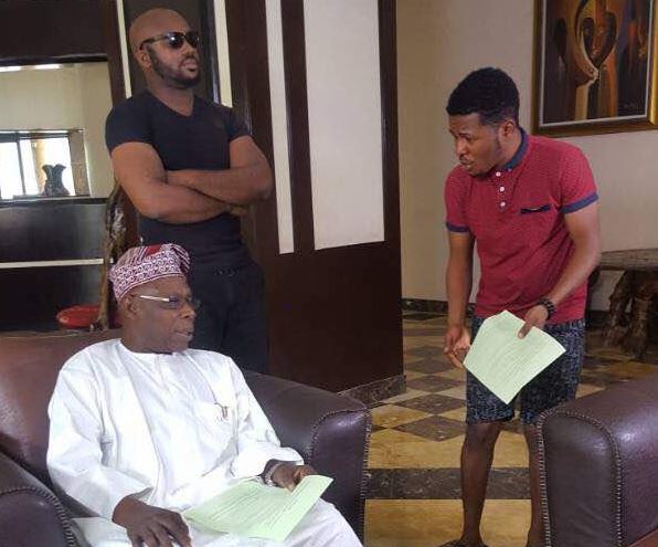 Ex-Nigerian President Obasanjo Lands First Nollywood Movie Role [Photos]