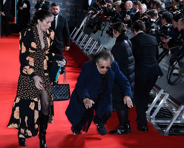 Actor Al Pacino Falls On The Red Carpet